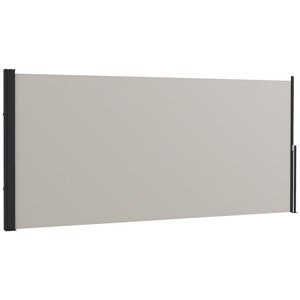 Boční výsuvná markýza 300 x 140 cm světle šedá