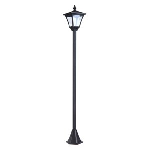 Zahradní solární lucerna PATH LIGHT 15 x 15 x 120 cm černá
