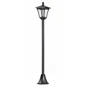 Solární zahradní lucerna LANTERN 18 x 18 x 160 cm černá