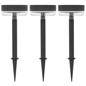 Solární lampy 3 kusy teplé bílé světlo vodotěsné