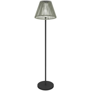 Solární stojací lampa RATAN v boho stylu 33x135 cm