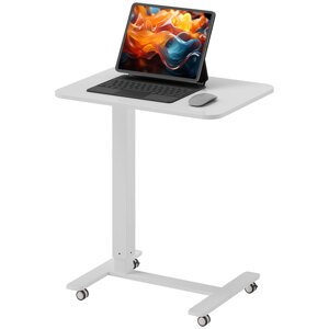 Výškově nastavitelný stolek na notebook 65 x 70-110 x 48 cm bílá