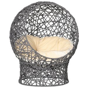 Pelíšek pro kočky GLOBE 50 x 50 x 60 cm šedá