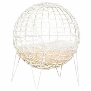 Pelíšek pro kočky GLOBE 45 x 45 x 57 cm bílá