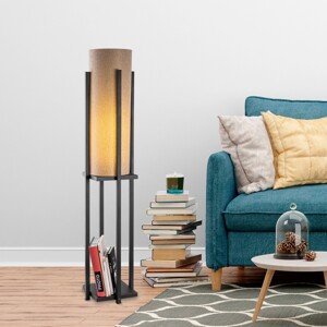 Stojací lampa 7126 černá a hnědá