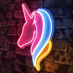 Nástěnná LED dekorace UNICORN barevná