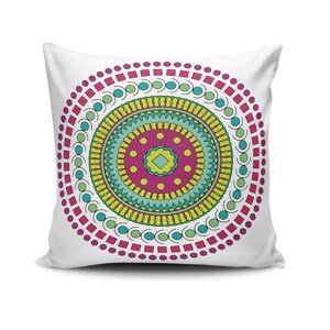 Povlak na polštář MANDALA-38 bílá mandala