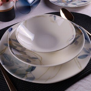 Porcelánová jídelní souprava LEAFS 24 ks