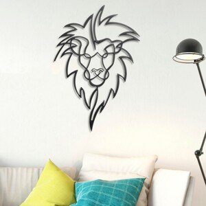 Nástěnná dekorace kovová LION geometrický lev