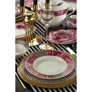 Porcelánová jídelní souprava ROSE 68 ks