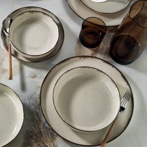 Porcelánová jídelní souprava (18 ks) modrá