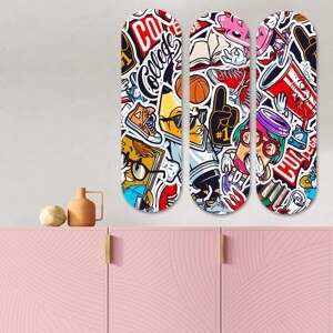 Obraz MDF YOUTH CULTURE 3 ks