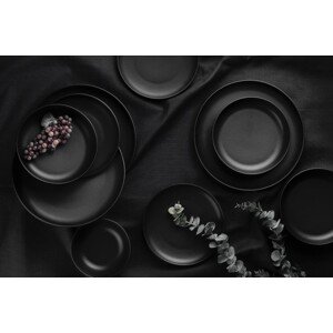 Porcelánová jídelní souprava BLACK 16 ks
