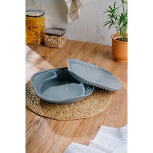 Porcelánová jídelní souprava DOSE 2 ks šedá