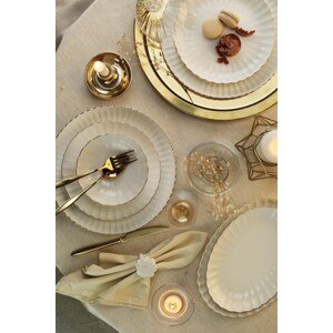 Porcelánová jídelní souprava LOTUS MINI 27 ks zlatá