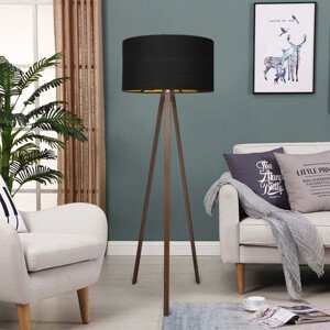 Stojací lampa AYD-3059 tmavá a černá