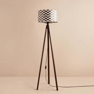 Stojací lampa AYD-3448 tmavá a černo-bílá