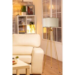 Stojací lampa 8631 kovová zlatá