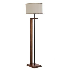 Stojací lampa 8637 ořech a bílá