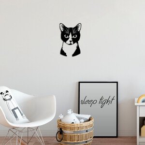 Nástěnná dekorace kovová CAT