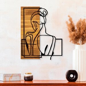 Nástěnná dřevěná dekorace WOMAN POSTURE