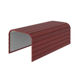 Dřevěný přehoz WOODEN 44 cm mahagon