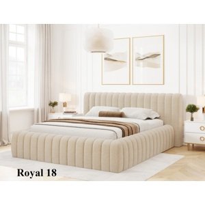 Čalouněná postel CARILLA 160 x 200 cm Royal 18