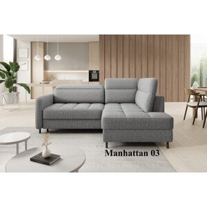 Rohová sedací souprava Barea, pravá varianta Manhattan 03