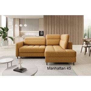 Rohová sedací souprava Barea, pravá varianta Manhattan 45