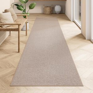 Protiskluzový koberec JUTE  80 x 300 cm světle hnědý
